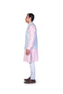 Asymmetric Waistcoat, EMB Kurta and Churidar